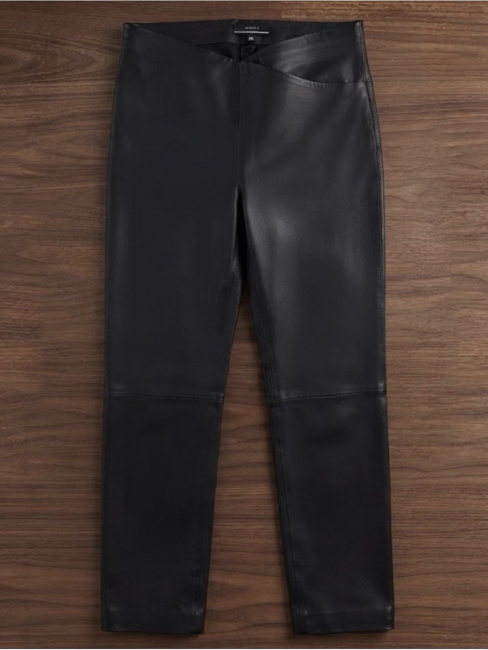 Joseph Black Y2K Real Leather chic minimalist pants